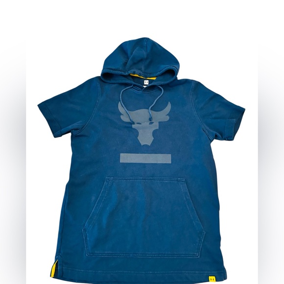 Under Armour Bundle Black Athletic Shorts with Short Sleeve Hooded Shirt Mens M - Picture 9 of 10